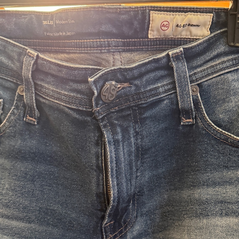 Ag Adriano Goldschmied Men's Dark Blue Slim Jeans